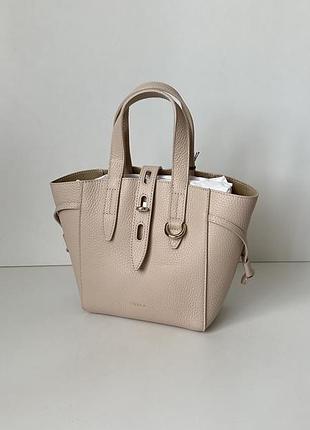 Шкіряна сумка net logo printed mini satchel furla