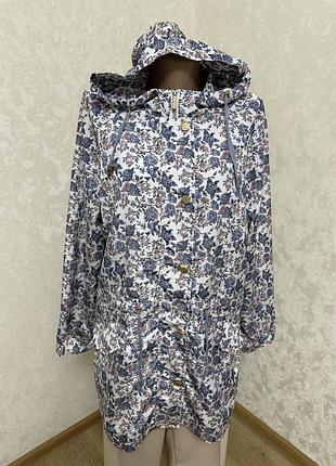 Милая легкая куртка ветровка в цветочный принт