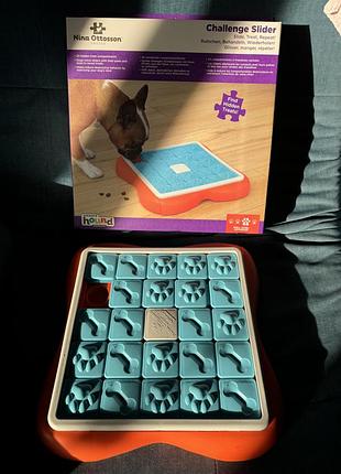 Игрушка для собак nina ottosson challenge slider dog puzzle пятнышки интерактивная 3 уровень сложности