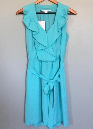 Diane von furstenberg ( dvf ) романтическое платье цвет тиффани 10 usa2 фото