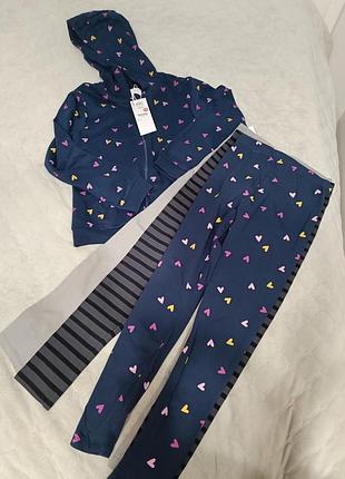 Спортивний костюм комплект кофта і 3 лосін сінсей 140