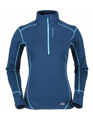 Жіноча спортивна термо кофта лонгслів rab powerstretch zip
