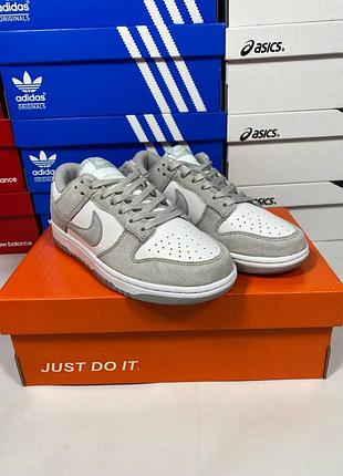 Nike dunk grey camo (замш) доп шнурки 6