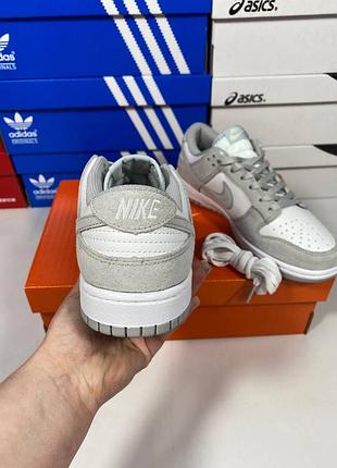 Nike dunk grey camo (замш) доп шнурки 7