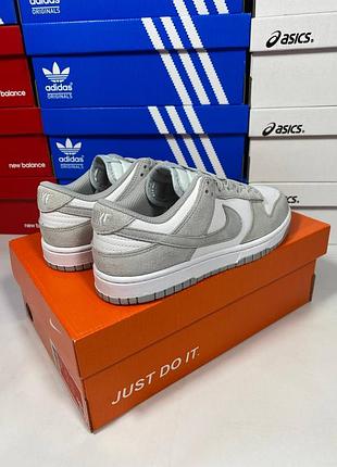 Nike dunk grey camo (замш) доп шнурки 5