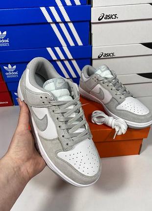 Nike dunk grey camo (замш) доп шнурки 3