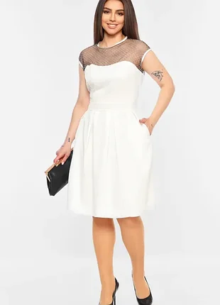Платье с сеточкой