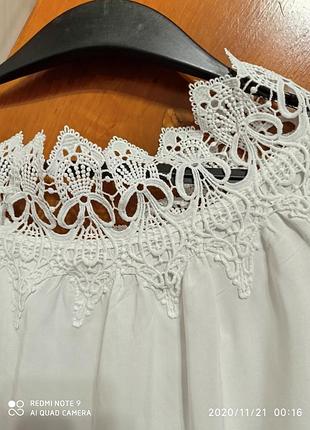 Блуза з мереживом, нарядна блузка.