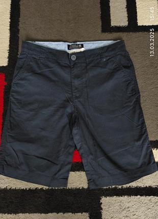 Фирменные,темно-синие шорты для мальчика 11-12 р-h&m