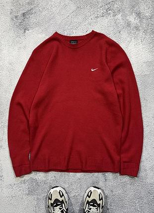 Оригинальный свитер nike кофта красная мужская м л