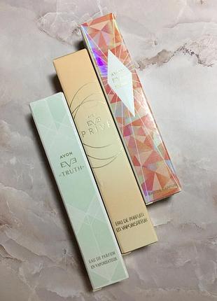 Набір міні парфумів avon eve truth, prive, become, 10 мл, тревел парфуми, ейвон еве