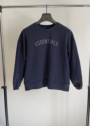 Женский свитшот синий essentials оверсайз