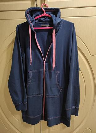 Женское худи длинная олимпийка толстовка на р.52/xxl