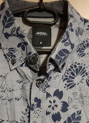 Рубашка мужская с длинным рукавом, размер м.