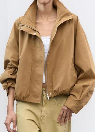 Куртка женская коричневый zara new1 фото