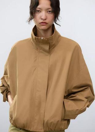 Куртка женская коричневый zara new2 фото