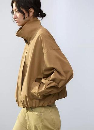 Куртка женская коричневый zara new3 фото