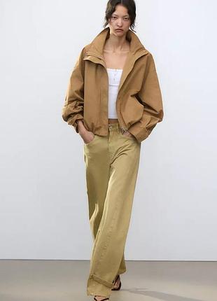 Куртка женская коричневый zara new5 фото