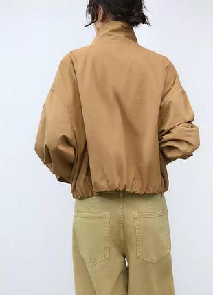 Куртка женская коричневый zara new4 фото