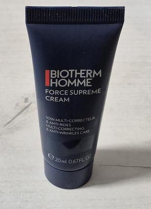 Антивозрастной крем для мужчин biotherm homme force supreme creme 20 ml.