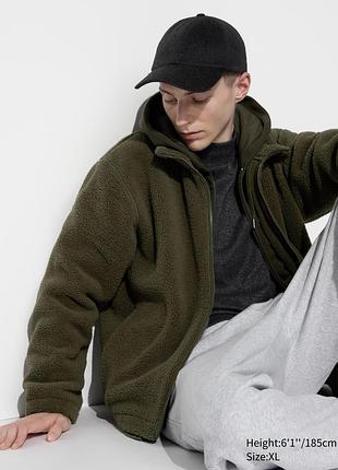 Флісовий кардиган uniqlo pile lined fleece full-zip jacket