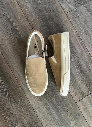 Мокасини із замшевого спилка zara (р. 42)