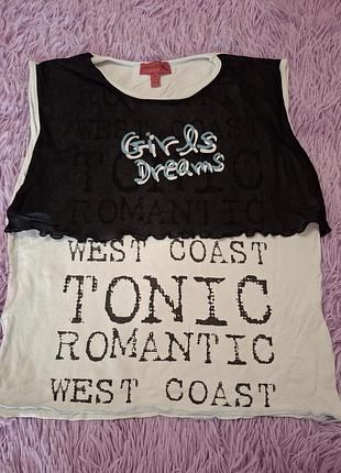 Майка футболка топ 155-164 см