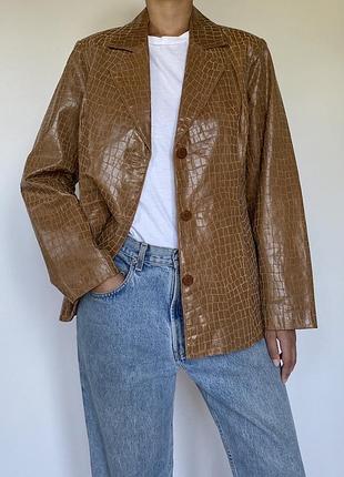 Вінтажна сорочка жіноча під рептилію (1+1=3)