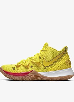 Унисекс кроссовки nike kyrie 5 spongebob squarepants коллаборация губка бок спяч бок 8