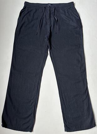 Брюки льняні