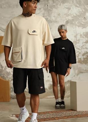 Футболка nike бежева