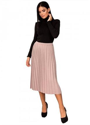 Юбка плиссе розовая