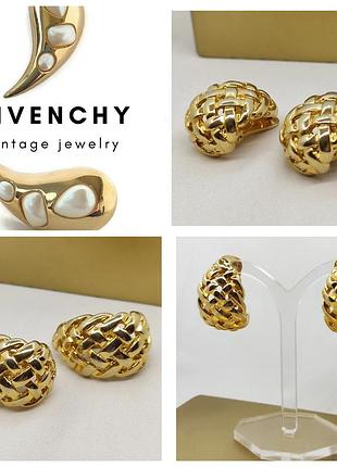 Винтажные клипсы givenchy