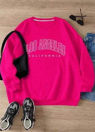 Shein.англія. в наявності. неонова толстовка з принтом los angeless.