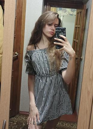 Платье в клетку