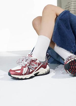 Женские кожаные кроссовки с сеткой на весну new balance 610 🆕 нью баланс 4