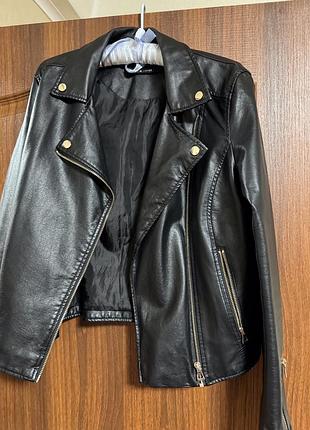 Кожаная куртка sinsay, xl