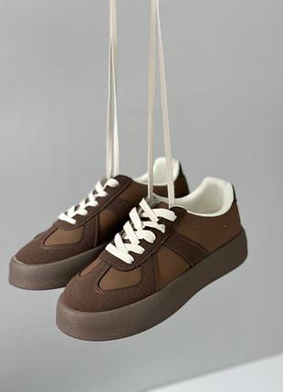 Кеди жіночі колір шоколад