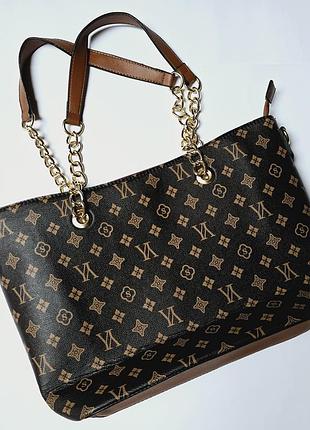 Модная сумка в стиле louis vuitton шоппер