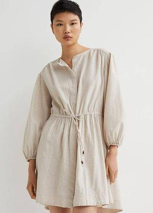Сукня оверсайз льон h&m