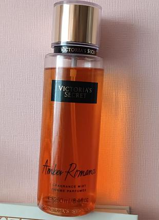 Оригинальный парфюмированный спрей для тела victoria secret amber romance
