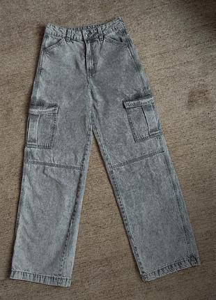 Джинсы женские серые h&amp;m