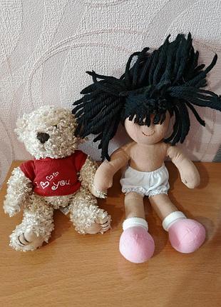 Игрушки лот кукла, мишка