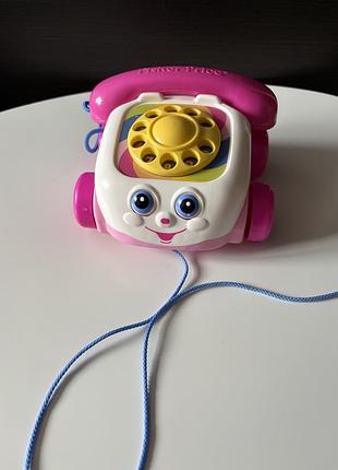 Игрушка-каталка «веселый телефон» от тм fisher-price