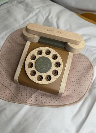 📞 деревянный телефон liewood – стильная игрушка для маленьких исследователей! 📞