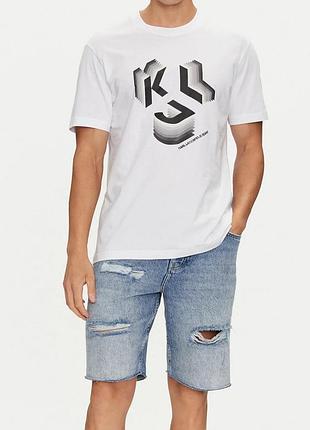 Karl lagerfeld чоловіча біла футболка (нова, оригінал)