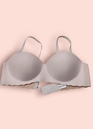 Бюстгальтер женский бесшовный пуш-ап розовый