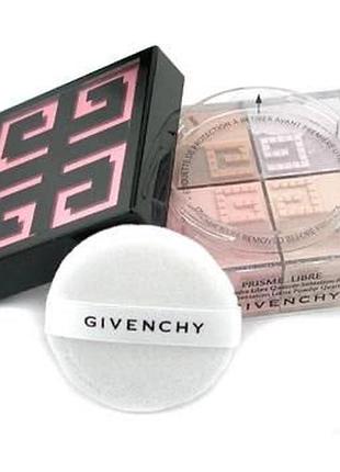 Четирехцветная рассыпчатая пудра givenchy prisme libre 03 sweet caramel