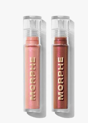 Набор из двух блесков для губ morphe hot & unbothered dripglass glazed duo
