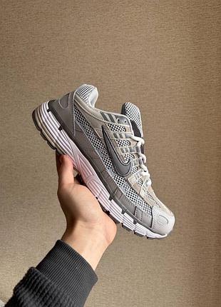 Женские кроссовки nike p-6000 grey/white